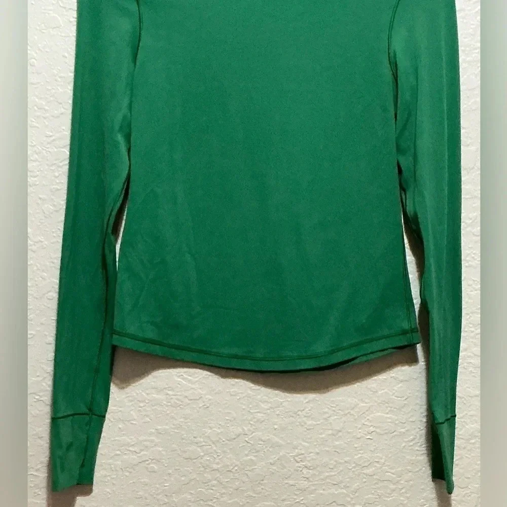Offline by Aerie Green Mock neck Long Sleeve Top